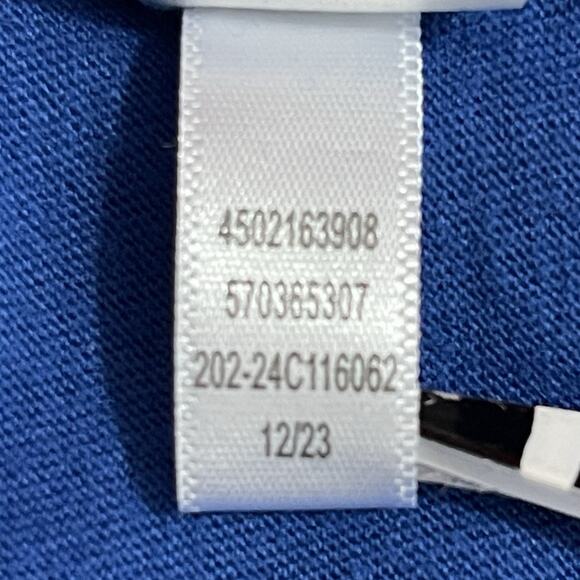 Chicos Top Womens 1 US Small Blue Shirt Embroidered 3/4 Sleeve Causal - Picture 11 of 12